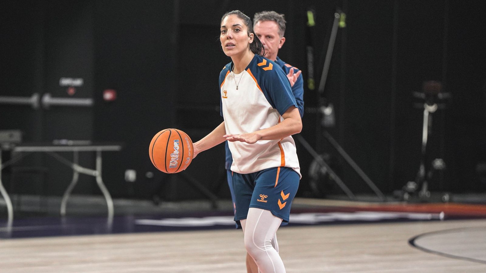 Cristina Ouviña, en una sessió d'entrenament