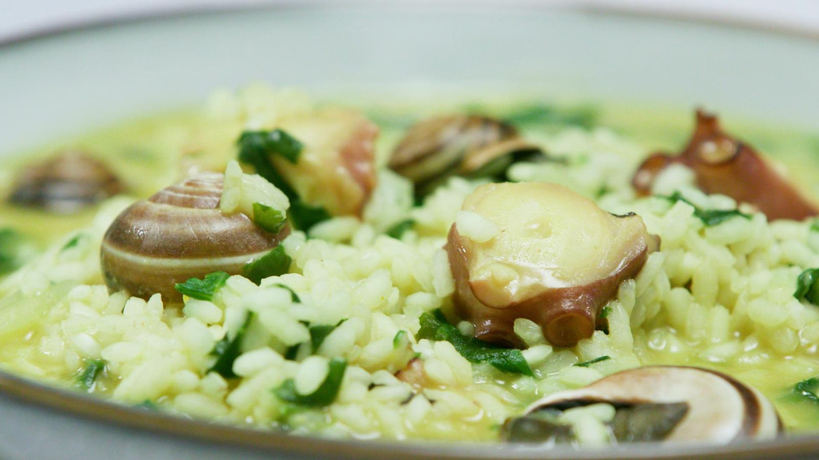 Arròs amb bledes i polp