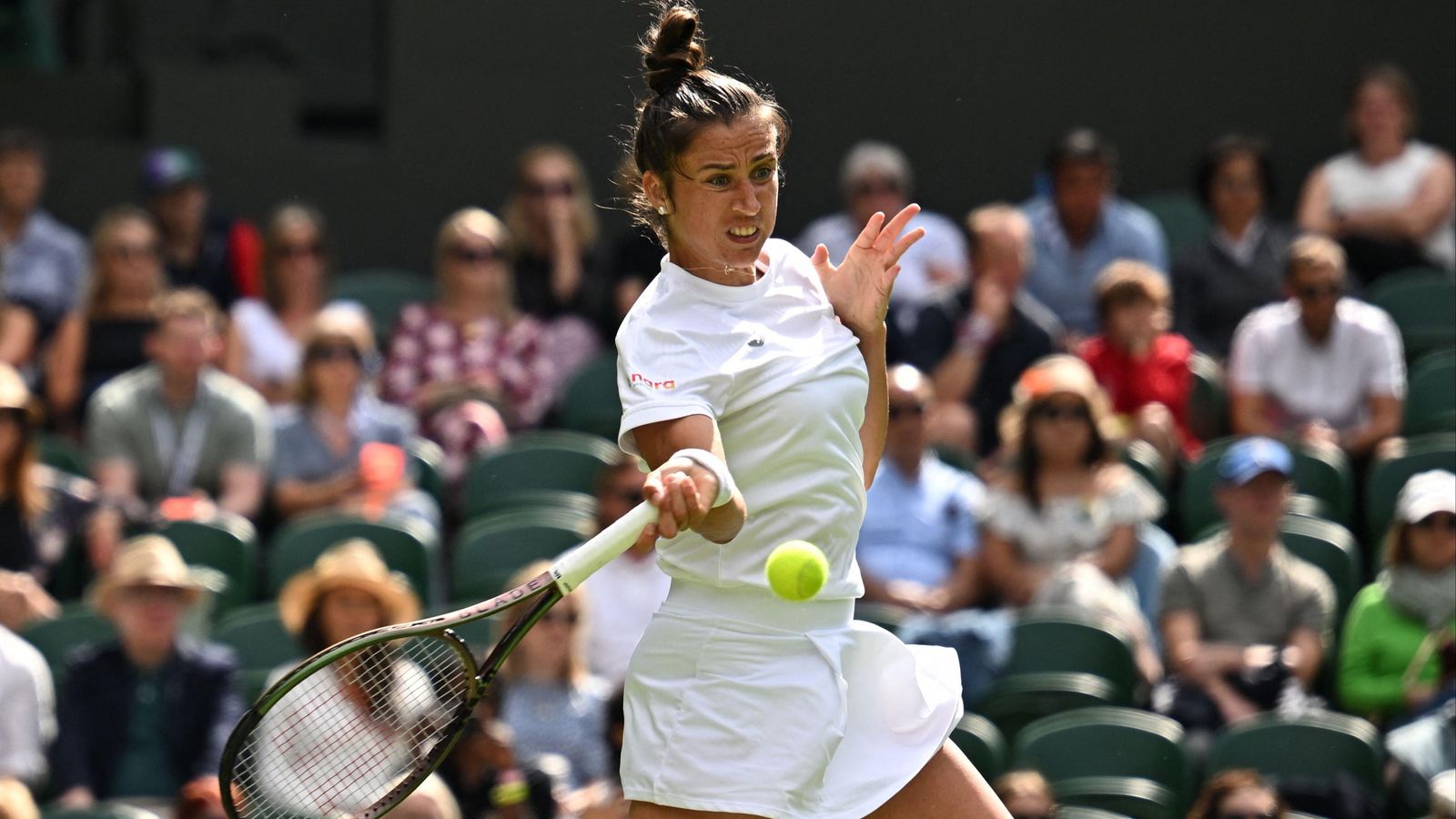Sara Sorribes, durant un partit