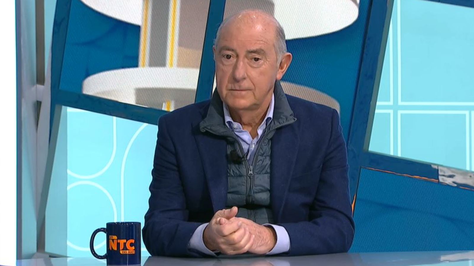 Alfonso Novo en un moment de l'entrevista en 'Les notícies del matí'