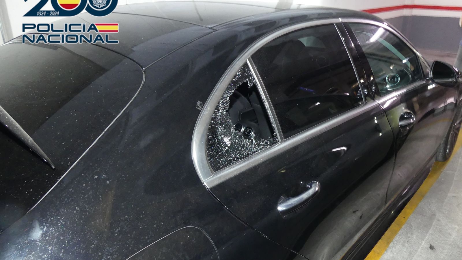 Imatge d'un dels vehicles afectats pels robatoris