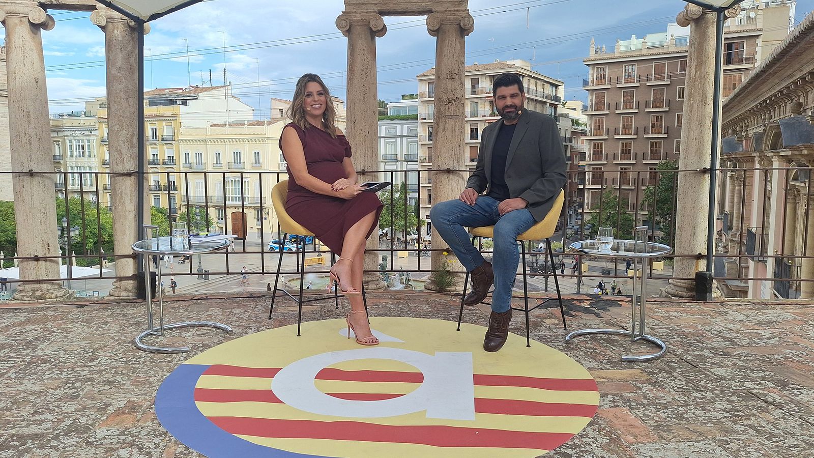 Marta Ventura i Vicent Baydal, des de la Catedral de València