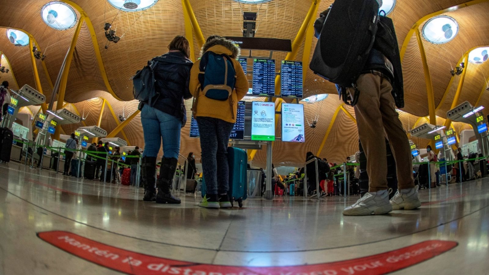 T4 de l'Aeropuert Adolfo Suárez Barajas en Madrid.
