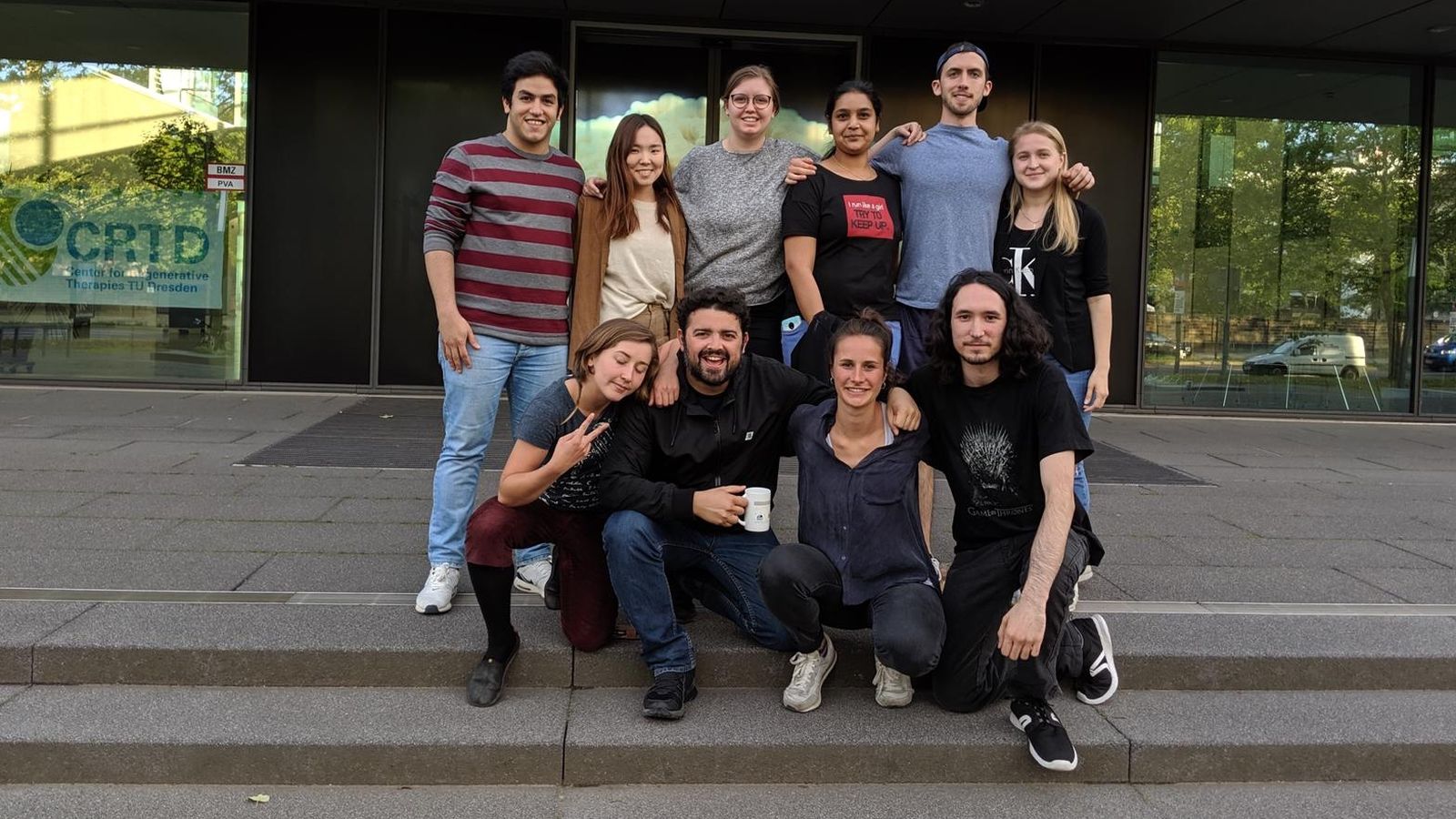 L'equip de la Universitat Tècnica de Dresden que participarà en la IGEM 2019. (Arnau Pérez, baix dreta)