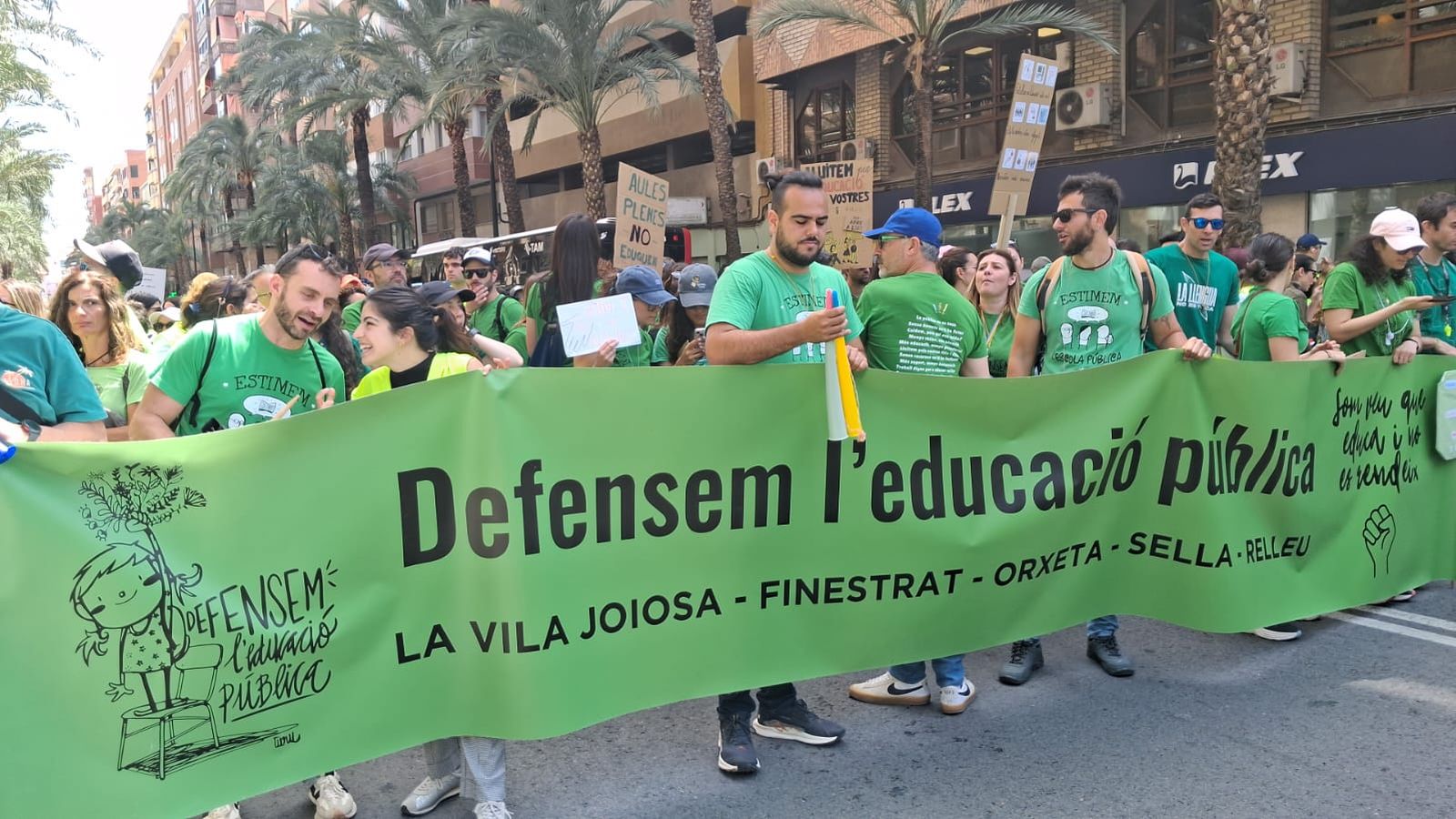 Manifestació de l'ensenyament a Alacant