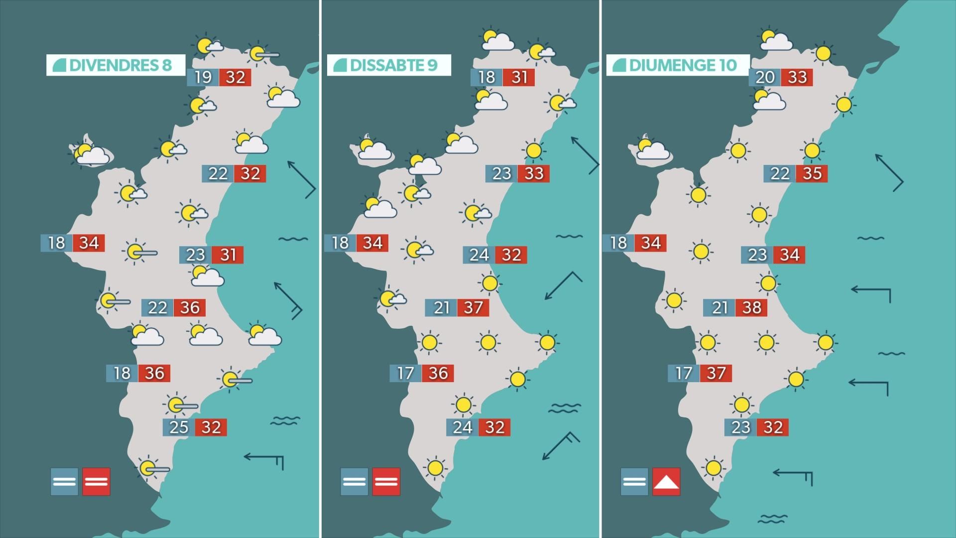 Mapa de tres dies Mapa de tres dies
