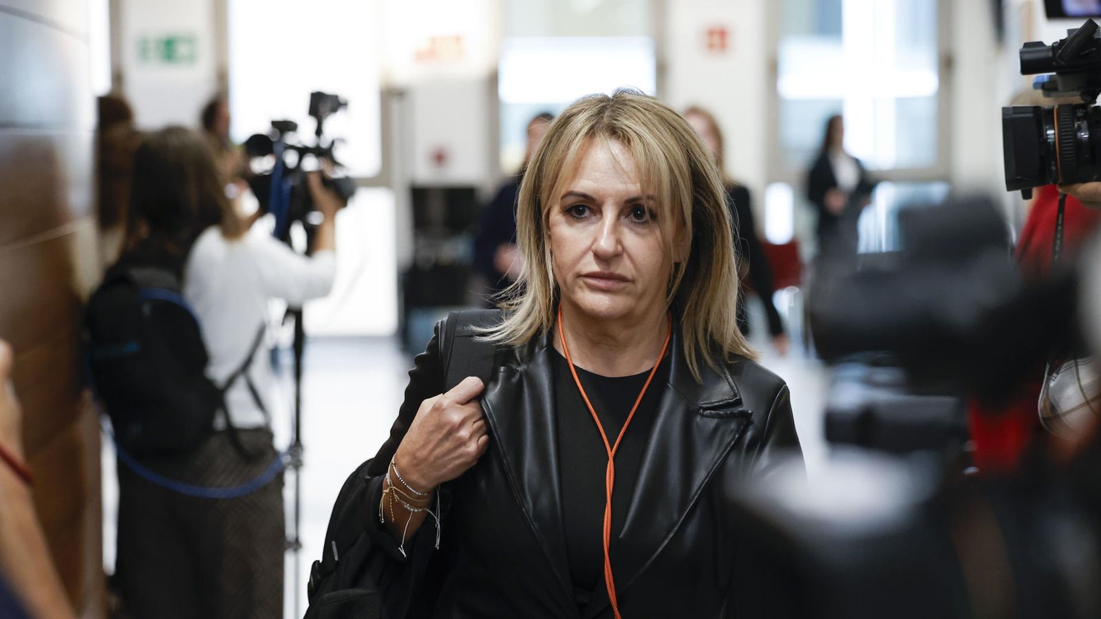 La consellera d'Innovació, Indústria, Comerç i Turisme, Nuria Montes, a la seua arribada a les Corts