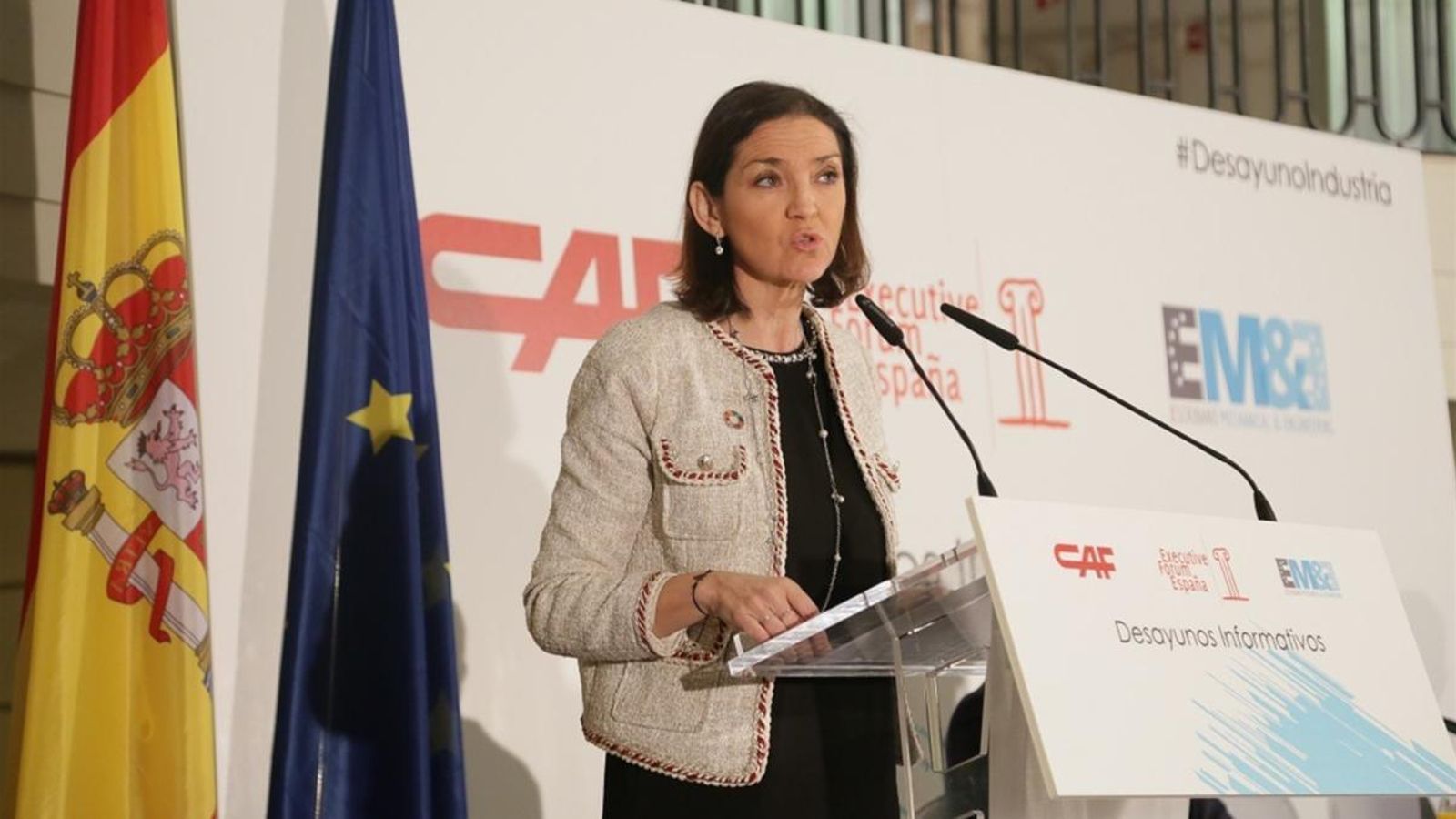 Imatge d'arxiu de la ministra d'Indústria en funcions, Reyes Maroto