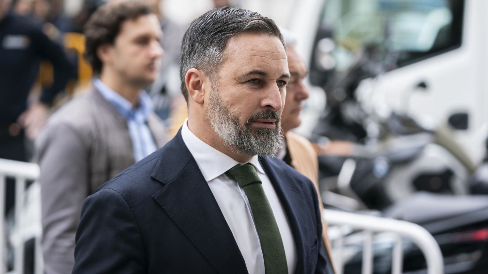 El líder de Vox, Santiago Abascal