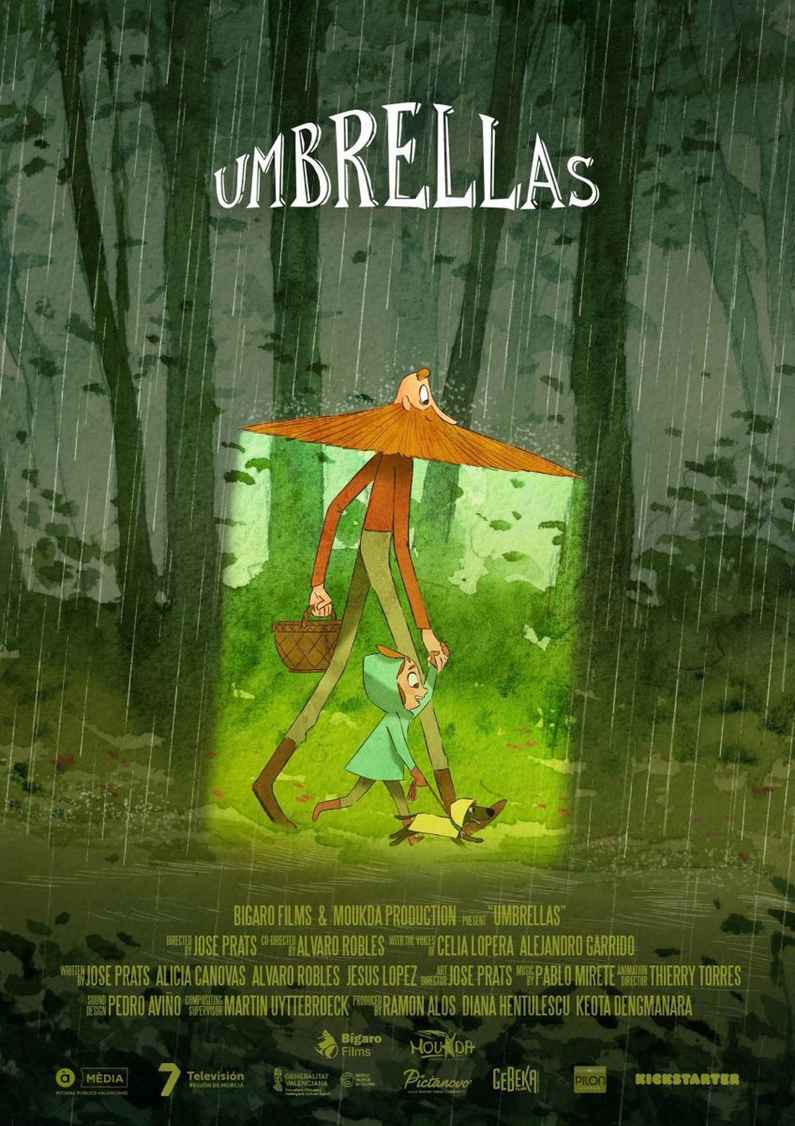 Cartell del curmetratge valencià 'Umbrellas'