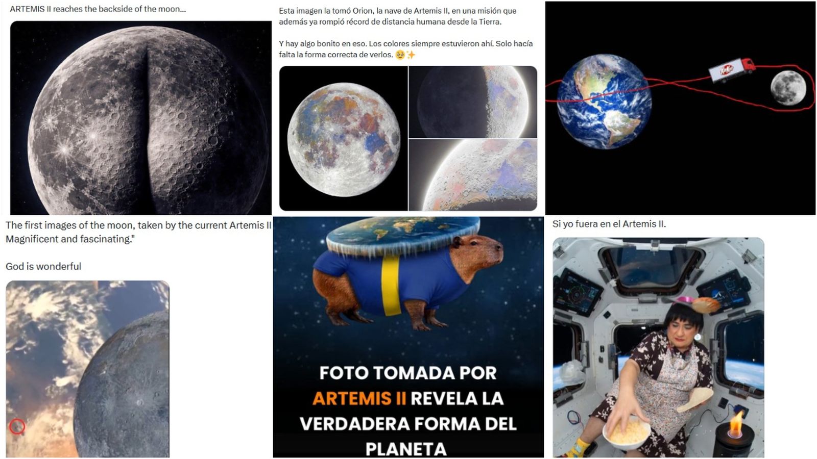 Publicacions amb mems i imatges falses publicades a les xarxes socials