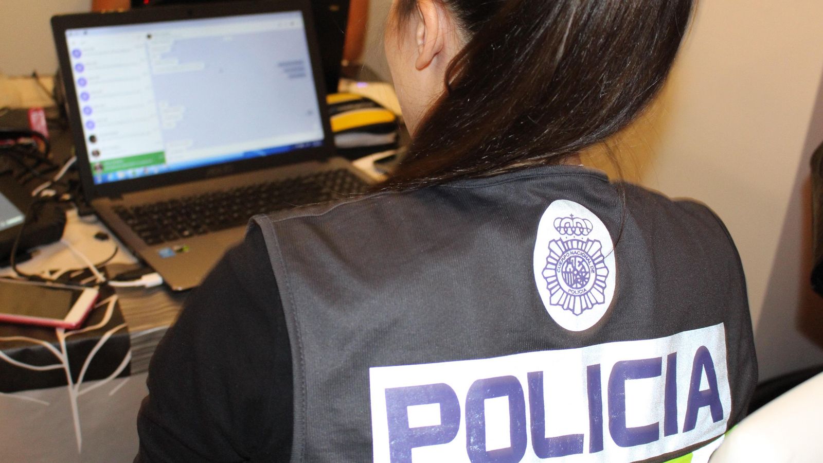 Imatge d'arxiu d'una agent de la Policia Nacional