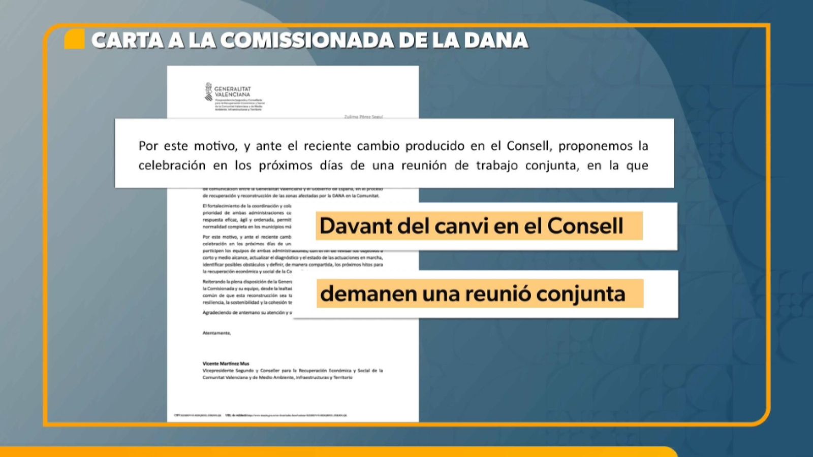 Carta enviada per Martínez Mus a Zulima Pérez