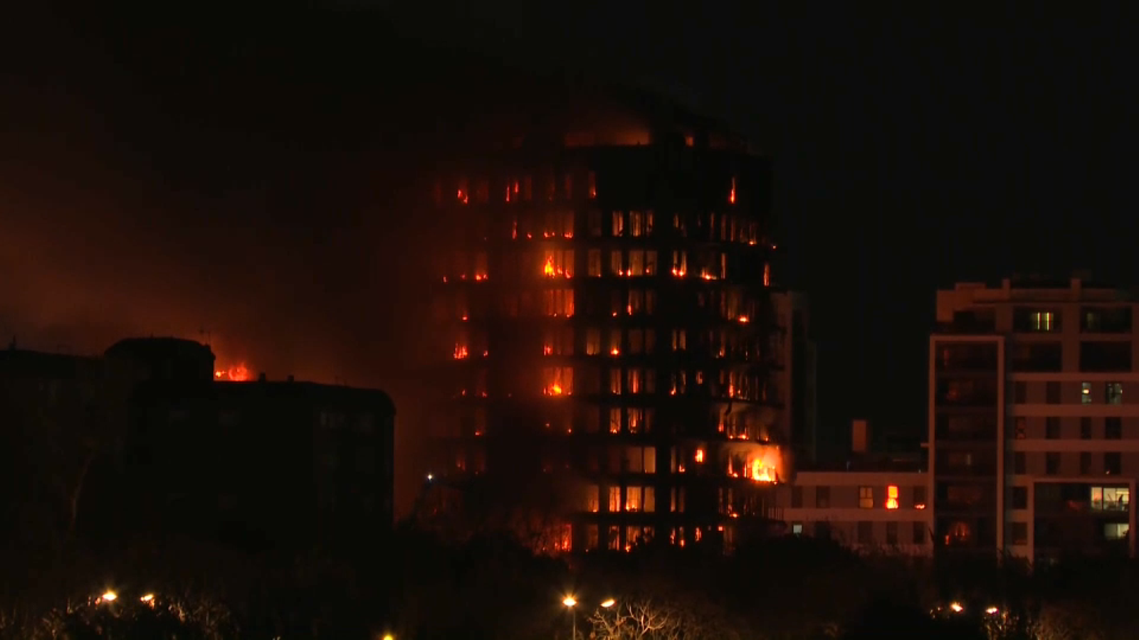 Imatge d'arxiu de l'incendi de Campanar