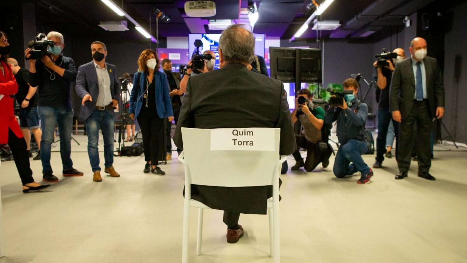 Quim Torra, aquest dilluns, en la presentació telemàtica de l'informe de la BioRegión de Catalunya 2020