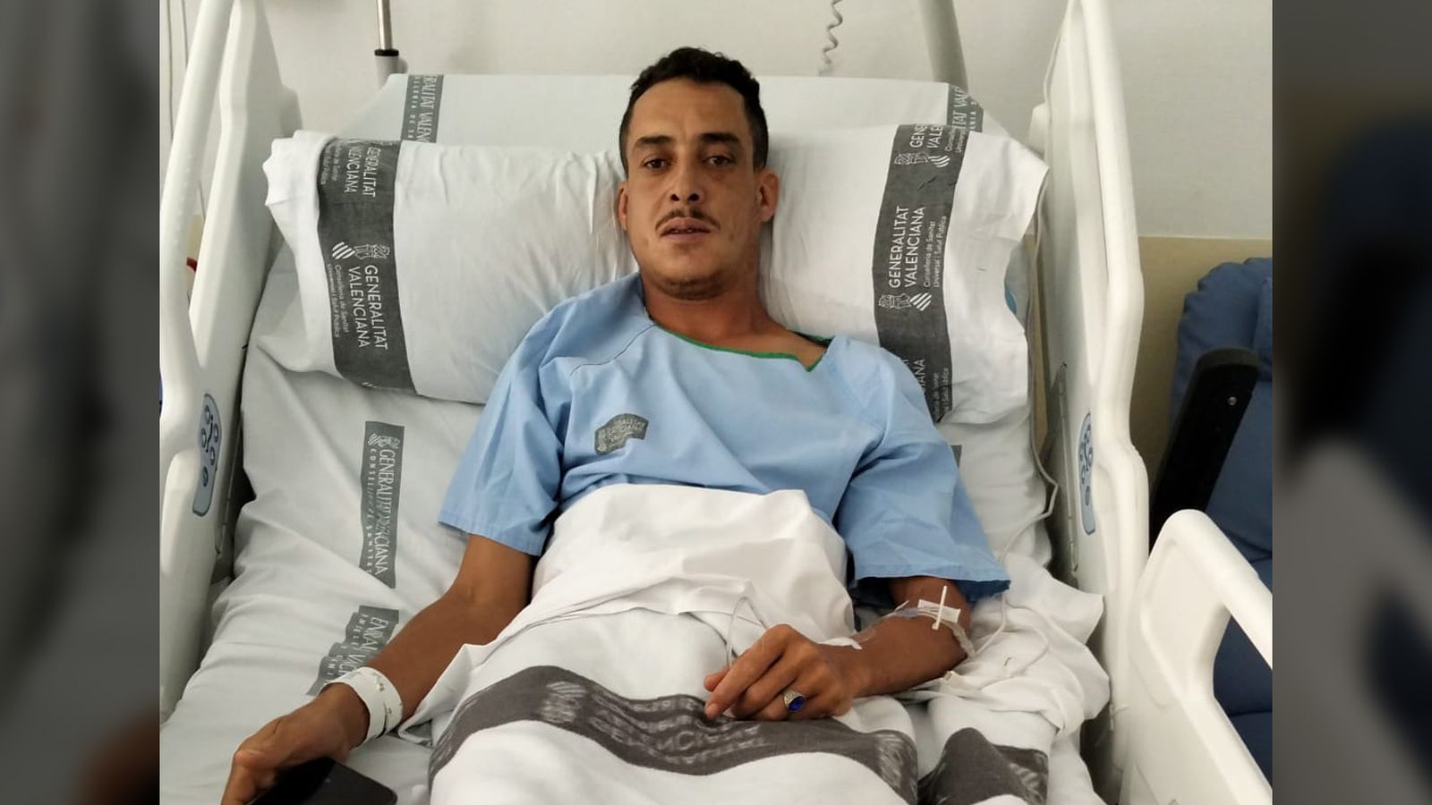 Mohamed ingressat a l'Hospital Clínic de València