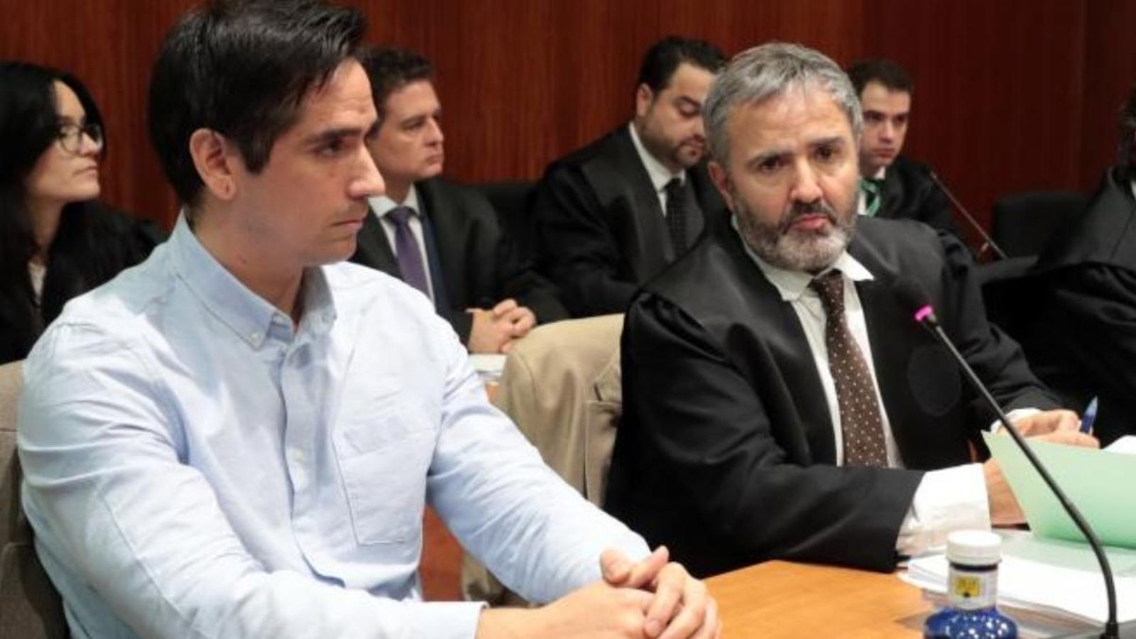 Rodrigo Lanza, durant el juí per la mort de Víctor Laínez