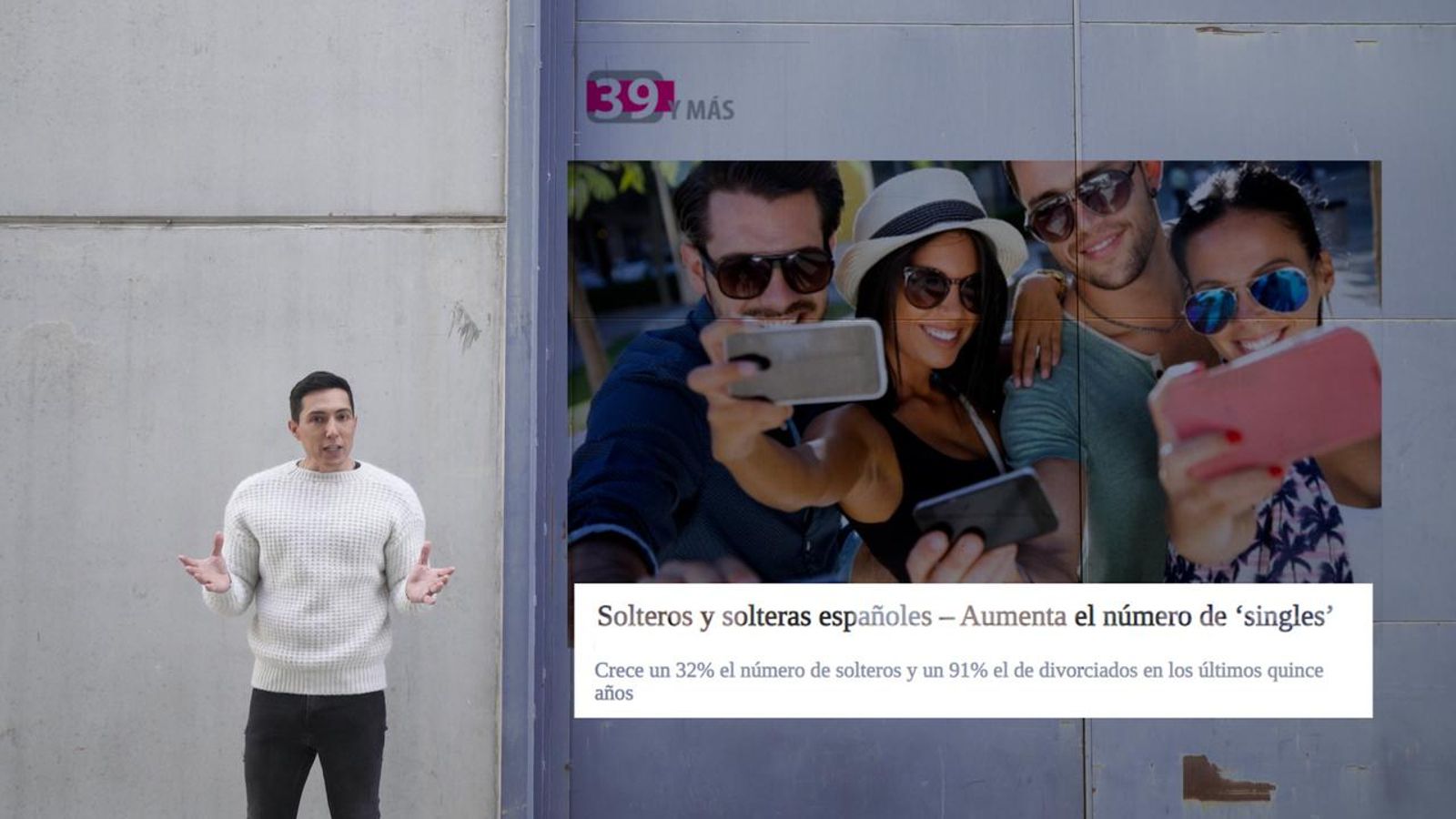 L'equip de Bérnar Giménez investiga per què ha augmentat tant el nombre de persones sense parella.