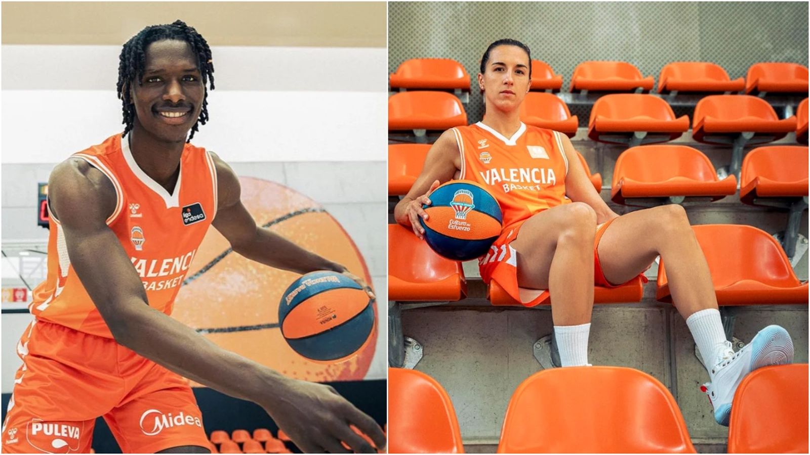 Brancou Badio i Queralt Casas han sigut dos dels models de la nova equipació