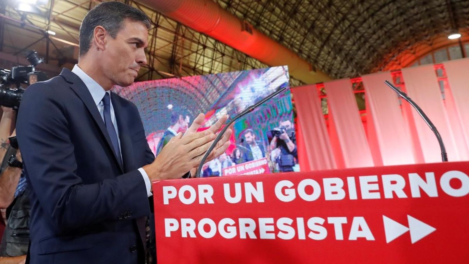 El president del govern espanyol en funcions, Pedro Sánchez