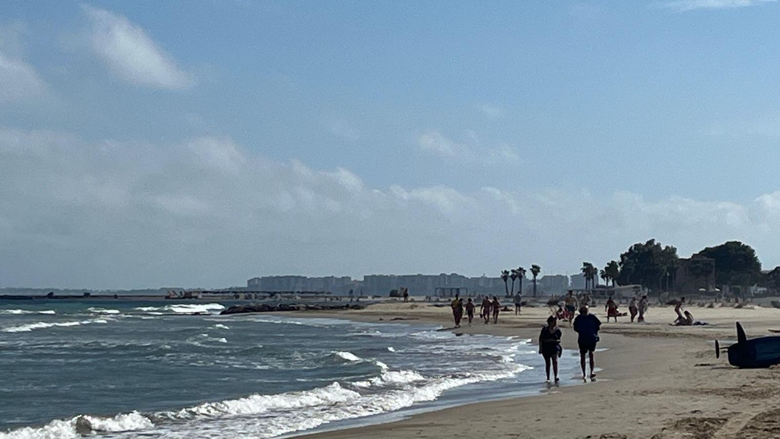 Punt de la platja de l'Almadrava de Benicàssim on han ocorregut els fets