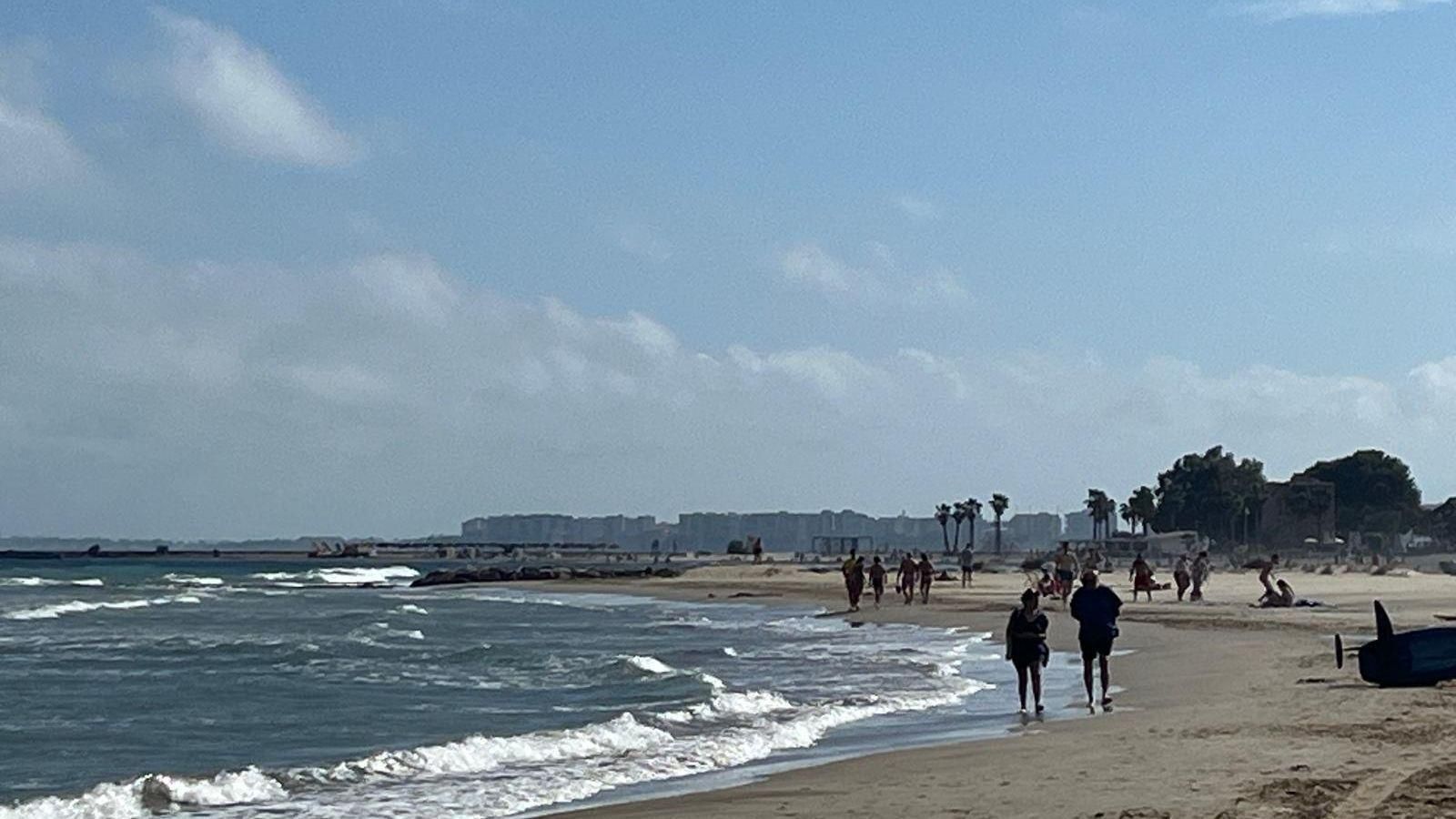 Punt de la platja de l'Almadrava de Benicàssim on han ocorregut els fets