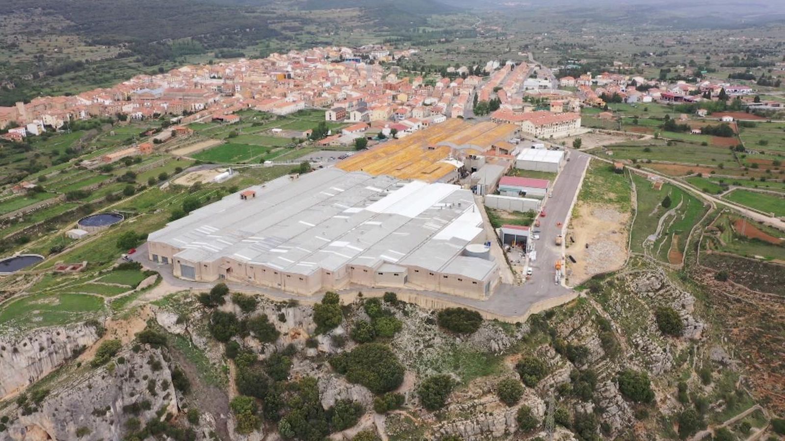 Vista aèria de la planta de Marie Claire a Vilafranca