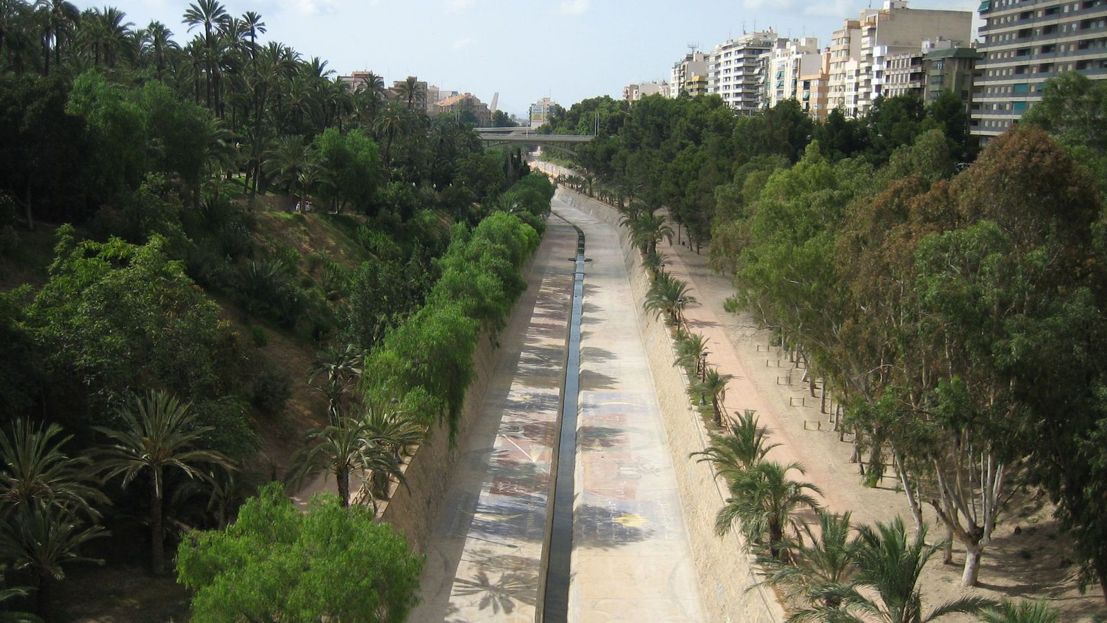 Riu Vinalopó al seu pas per Elx