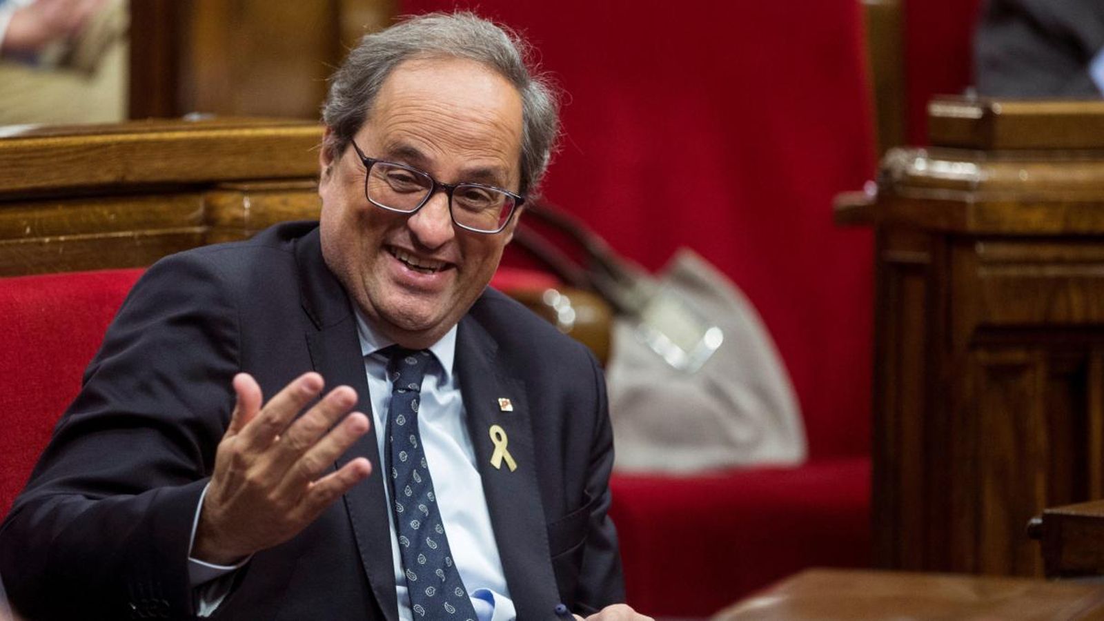 Quim Torra, en una foto d'arxiu al Parlament de Catalunya