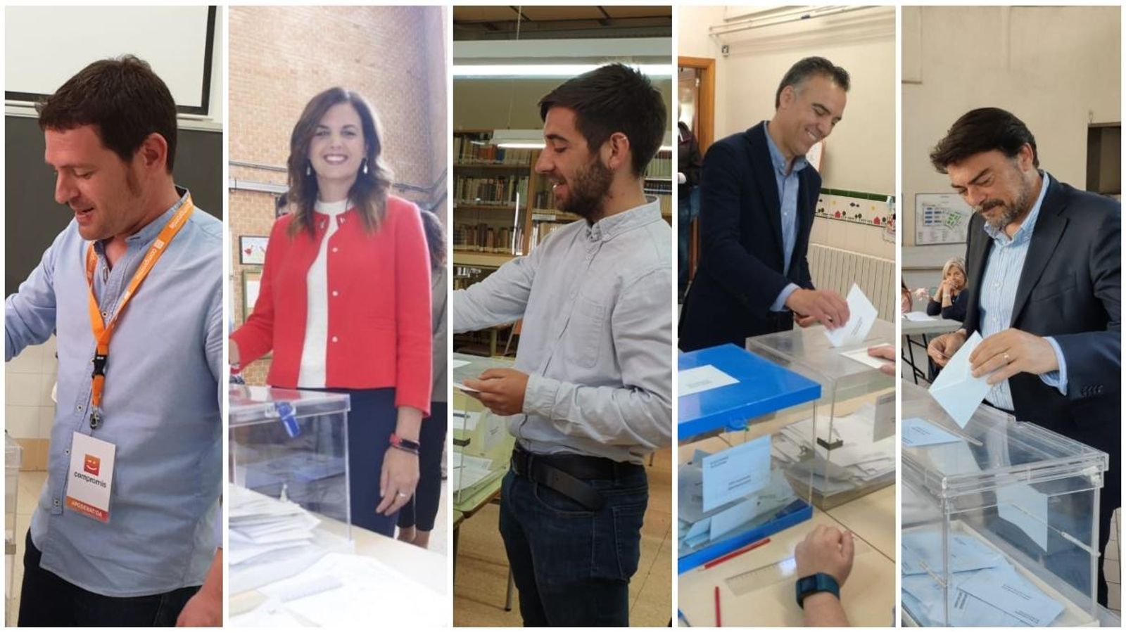 Candidatures de les cinc formacions polítiques majoritàries exerceixen el dret a votar