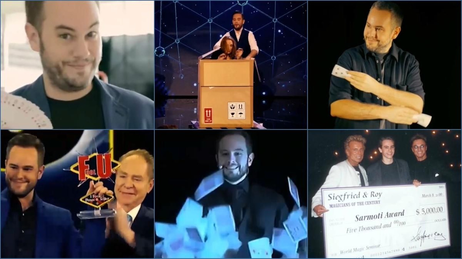 Alguns moments de la carrera màgica de Jorge Blass