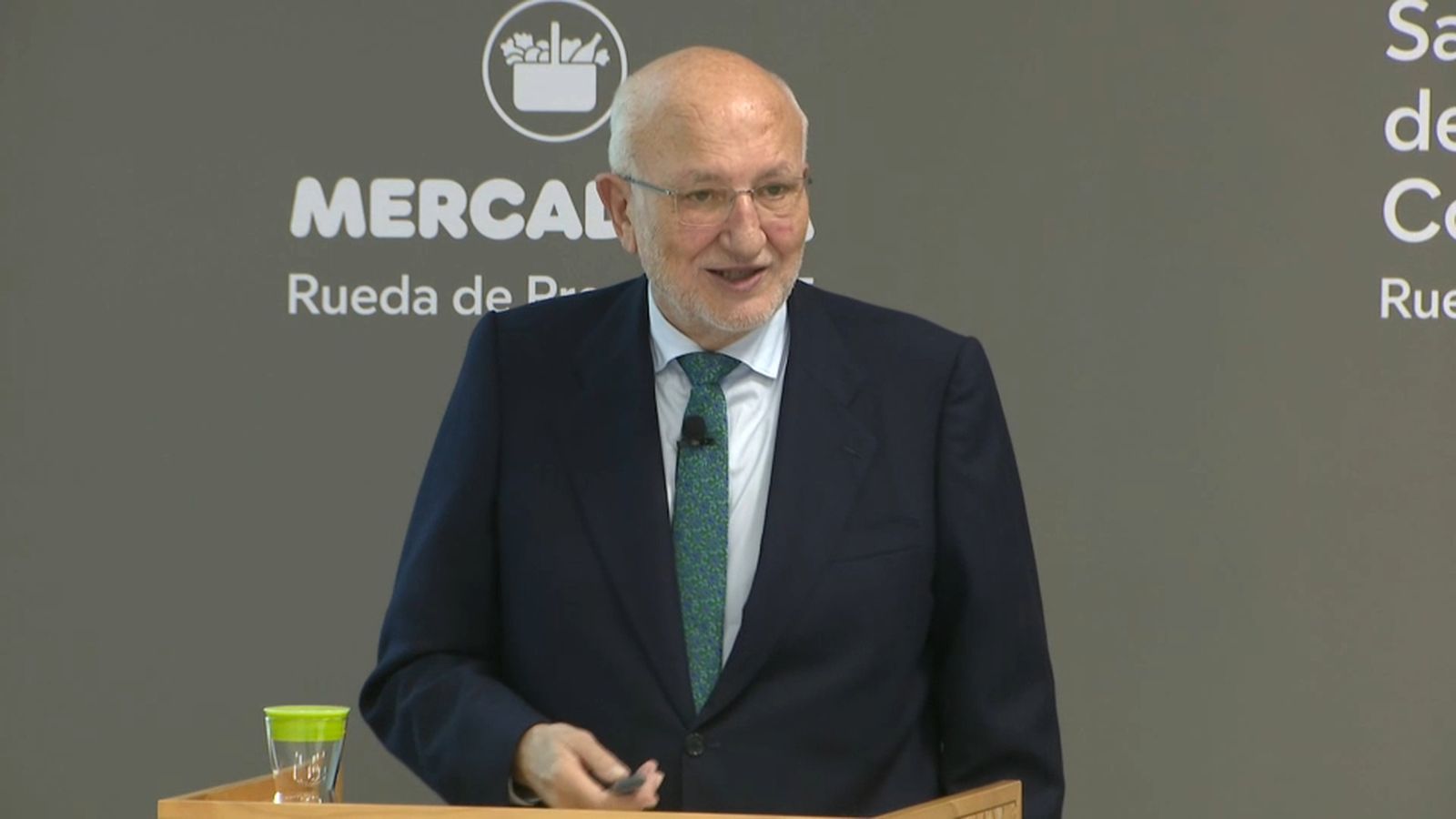 Juan Roig en la presentació dels resultats este dimarts