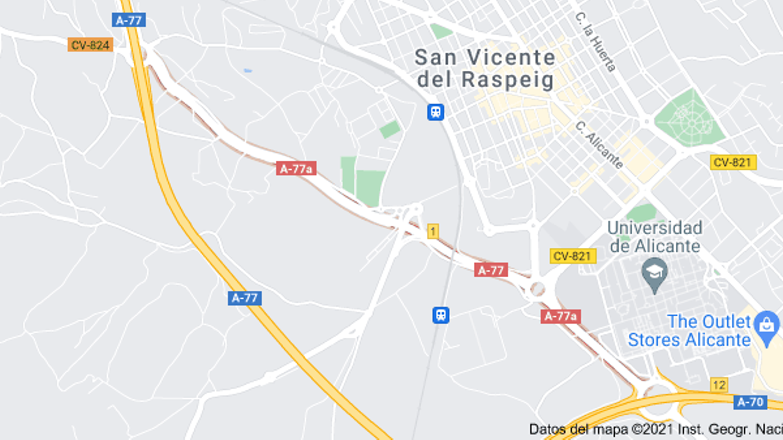 Glorieta A-77a prop de Sant Vicent del Raspeig