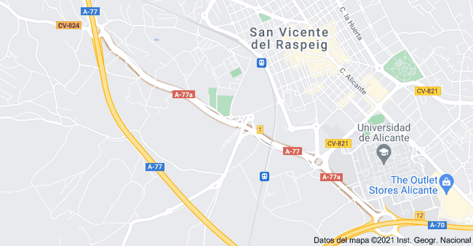 Glorieta A-77a prop de Sant Vicent del Raspeig