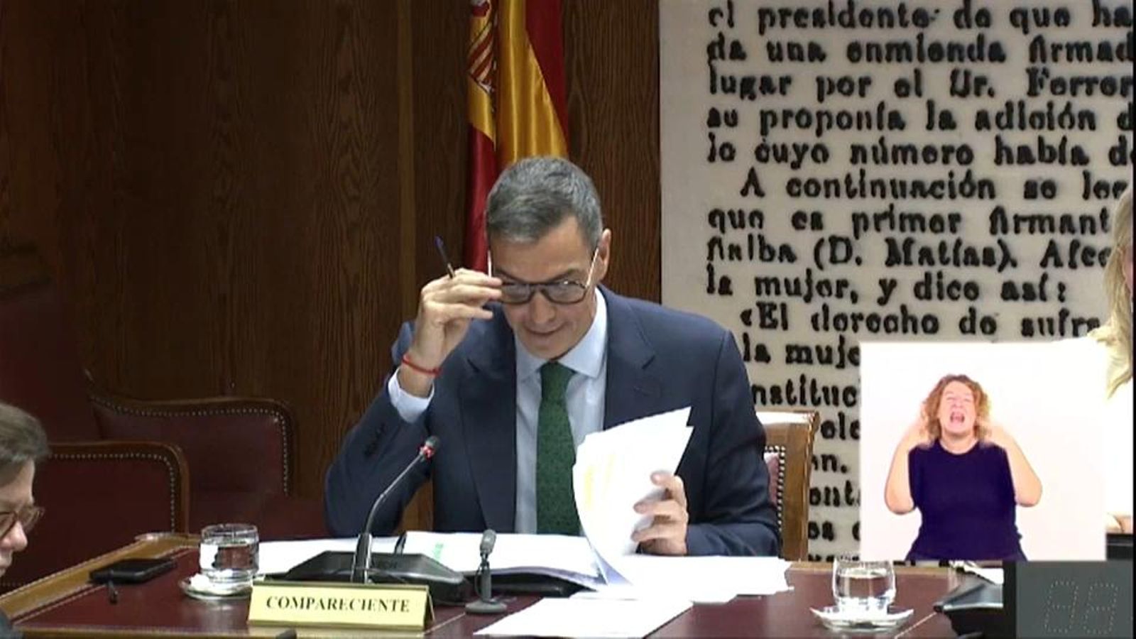 Sánchez compareix en la comissió Koldo del Senat, este dijous