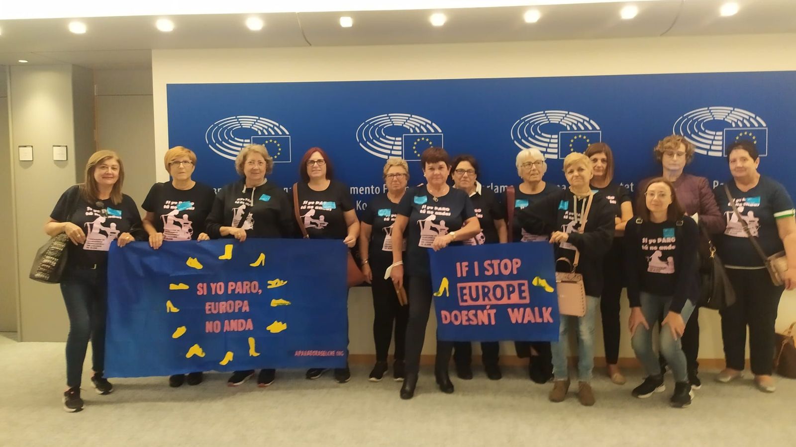 Les aparadores d'Elx visiten el Parlament Europeu