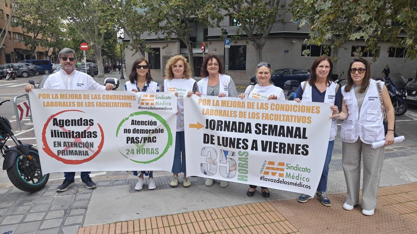 Concentració de delegats del CESM-CV, en una imatge d'arxiu