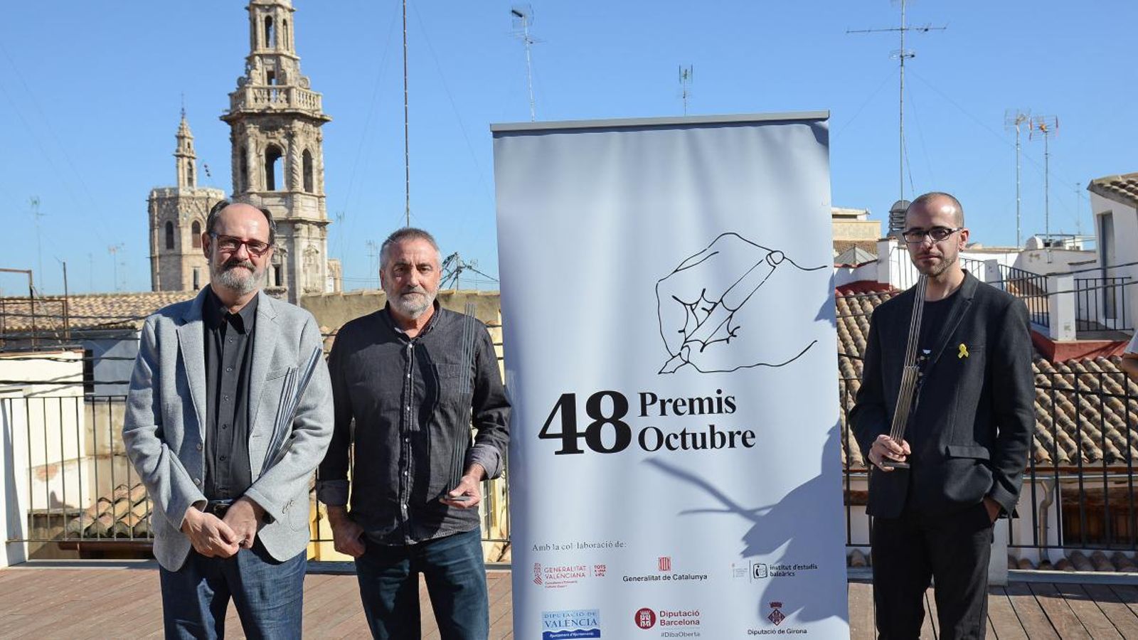 Josep Colomer, Josep Igual, Joan Duran i Carles Batlle, Premis Octubre 2019