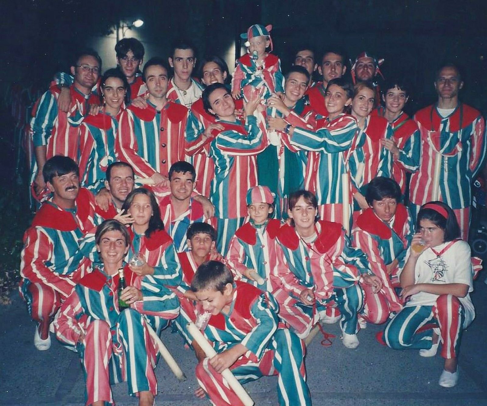 La Nova Muixeranga, en una imatge del 1998