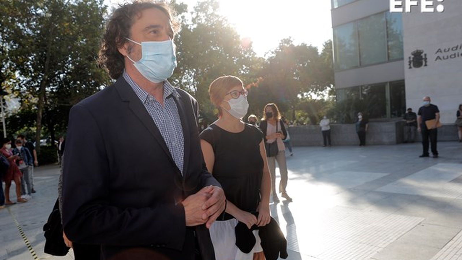 Rubén Trenzano, en la seua arribada als jutjats de València