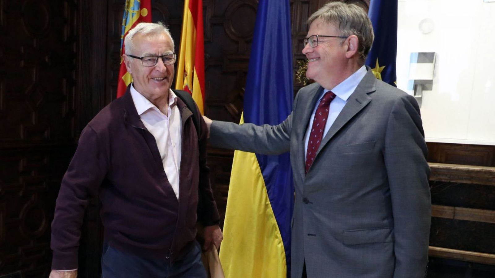 Joan Ribó i Ximo Puig aquest dilluns a la Generalitat