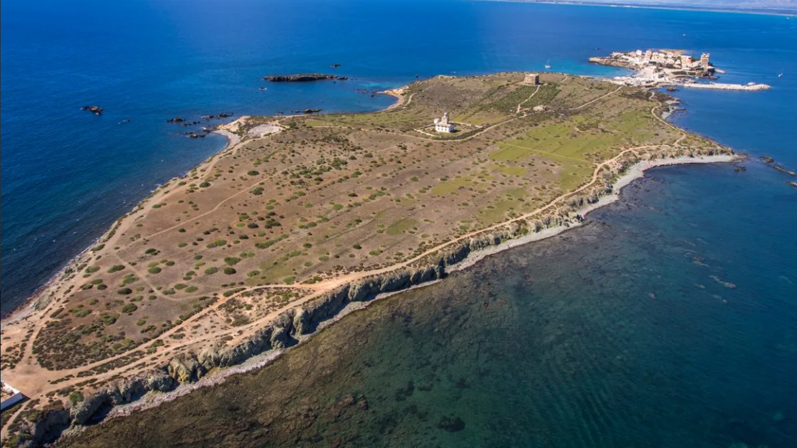 Vista aèria de l'illa de Tabarca a Alacant (Alacantí)