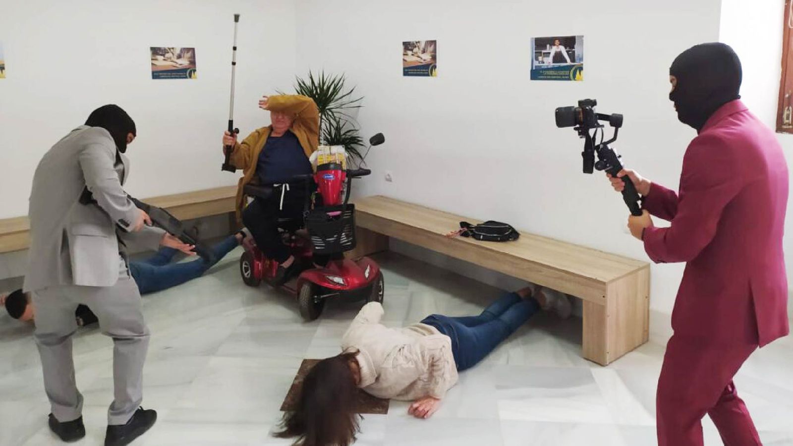 Un dels moments del rodatge