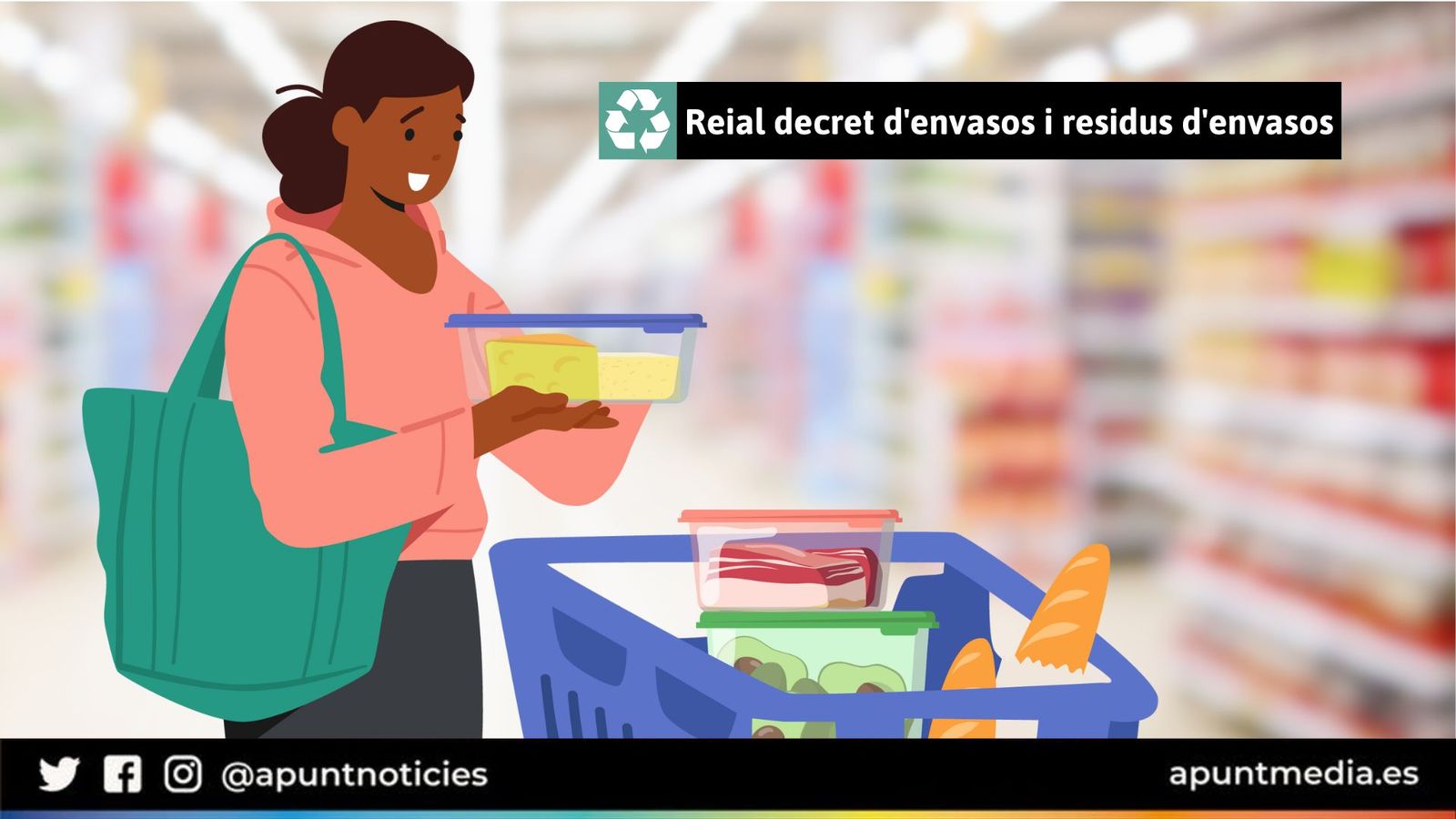 Borses, carmanyoles, botelles, pots: nous companys per anar a comprar