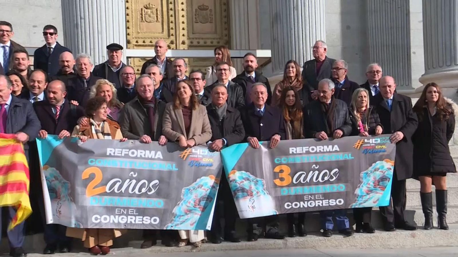 Concentració a les portes del Congrés, aquest dimecres