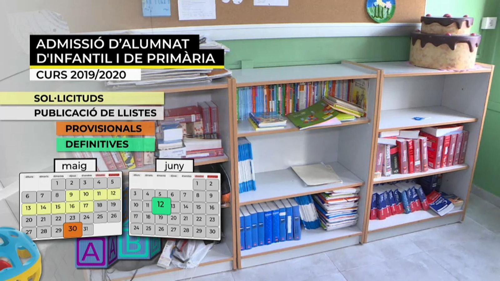 Consulta el calendari d\'admissió de l\'alumnat a l\'escola per al curs 2019-2020