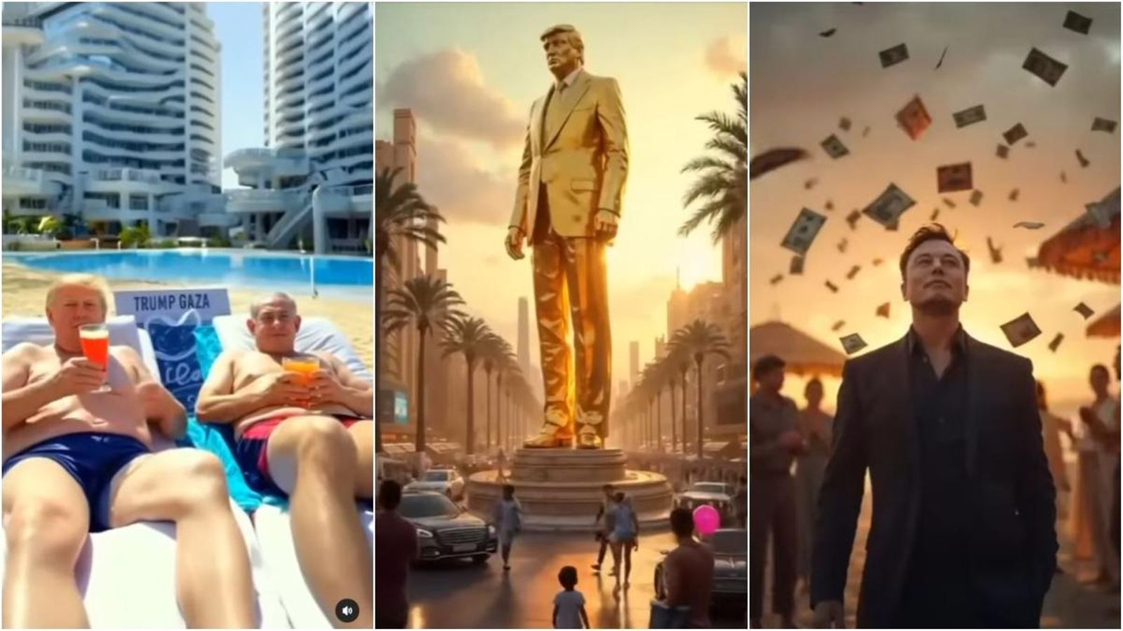 El vídeo d'IA amb el projecte de Donald Trump per a Gaza