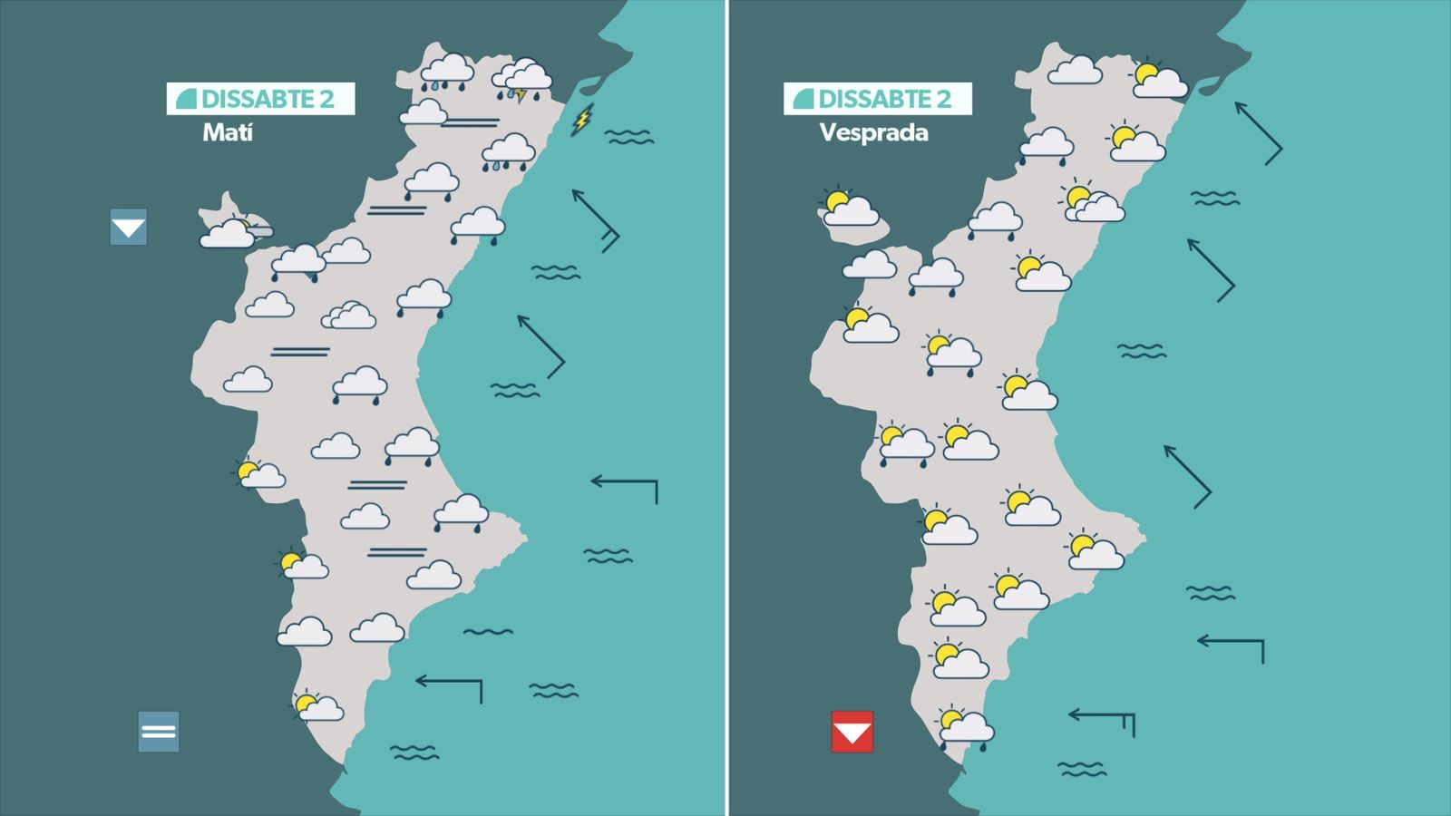 Previsió per a dissabte