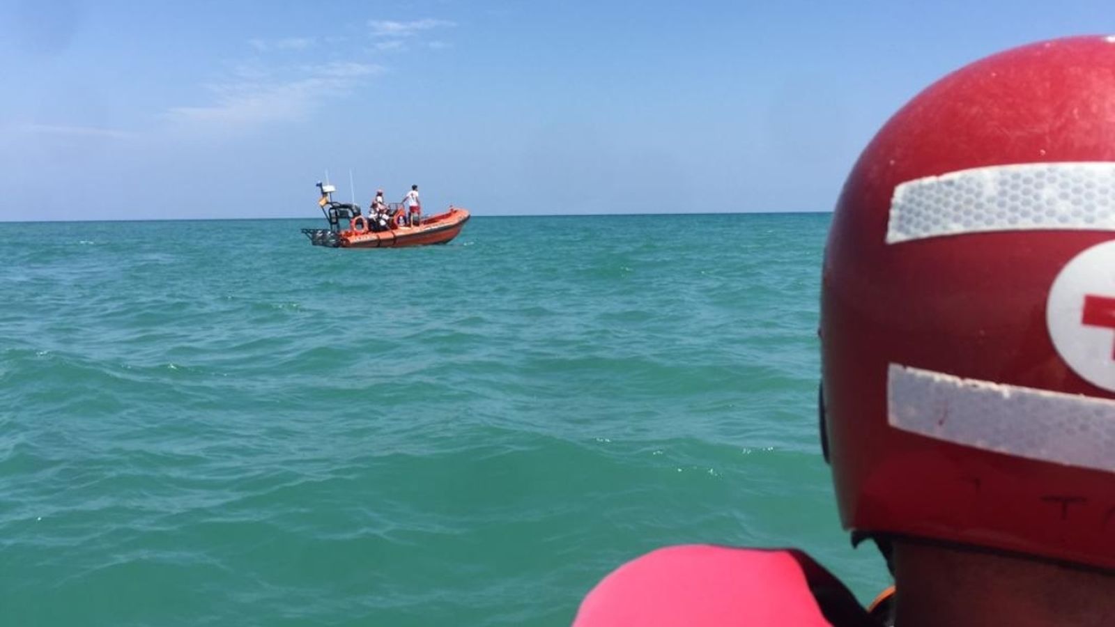 Efectius de la Creu Roja participen en el dispositiu de recerca