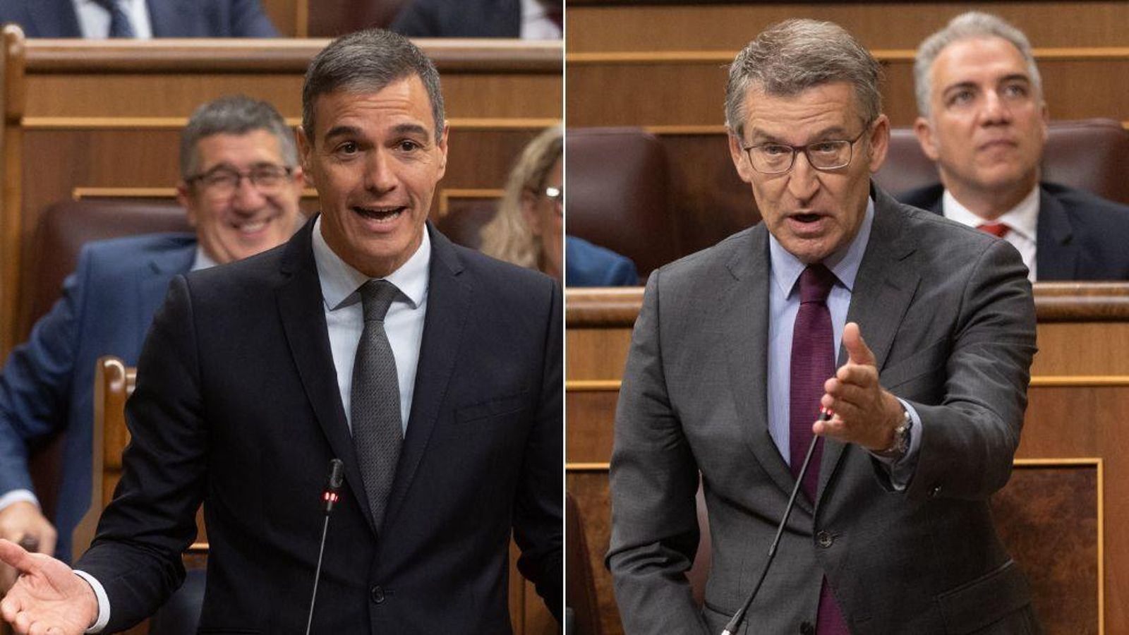 Sánchez i Feijóo, este dimecres al Congrés Sánchez i Feijóo, este dimecres en el Congrés